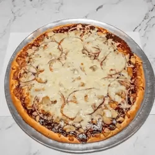 BBQ Chicken Pizza.