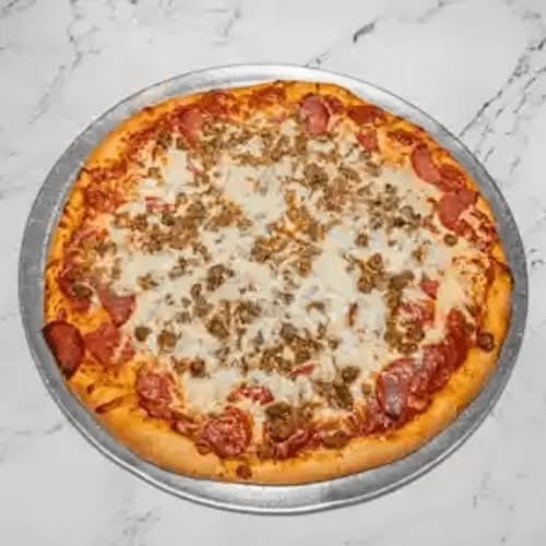 Meat Lovers Delight Pizza.